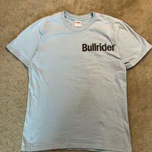 Supreme Drake Bull rider Cannabis Blue T Shirt Size Large Y2K